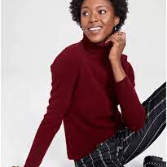 Charter Club Cashmere Turtleneck Sweater - Picture 4 of 7